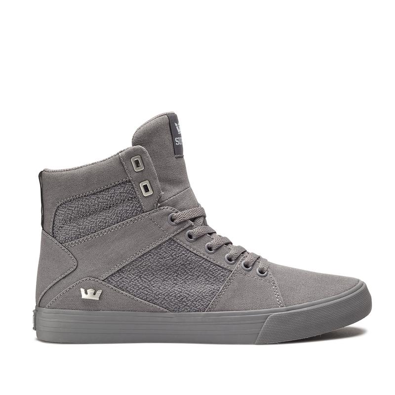 Zapatillas Altas Supra Argentina Hombre - ALUMINUM Gris (TVQAN-3689)